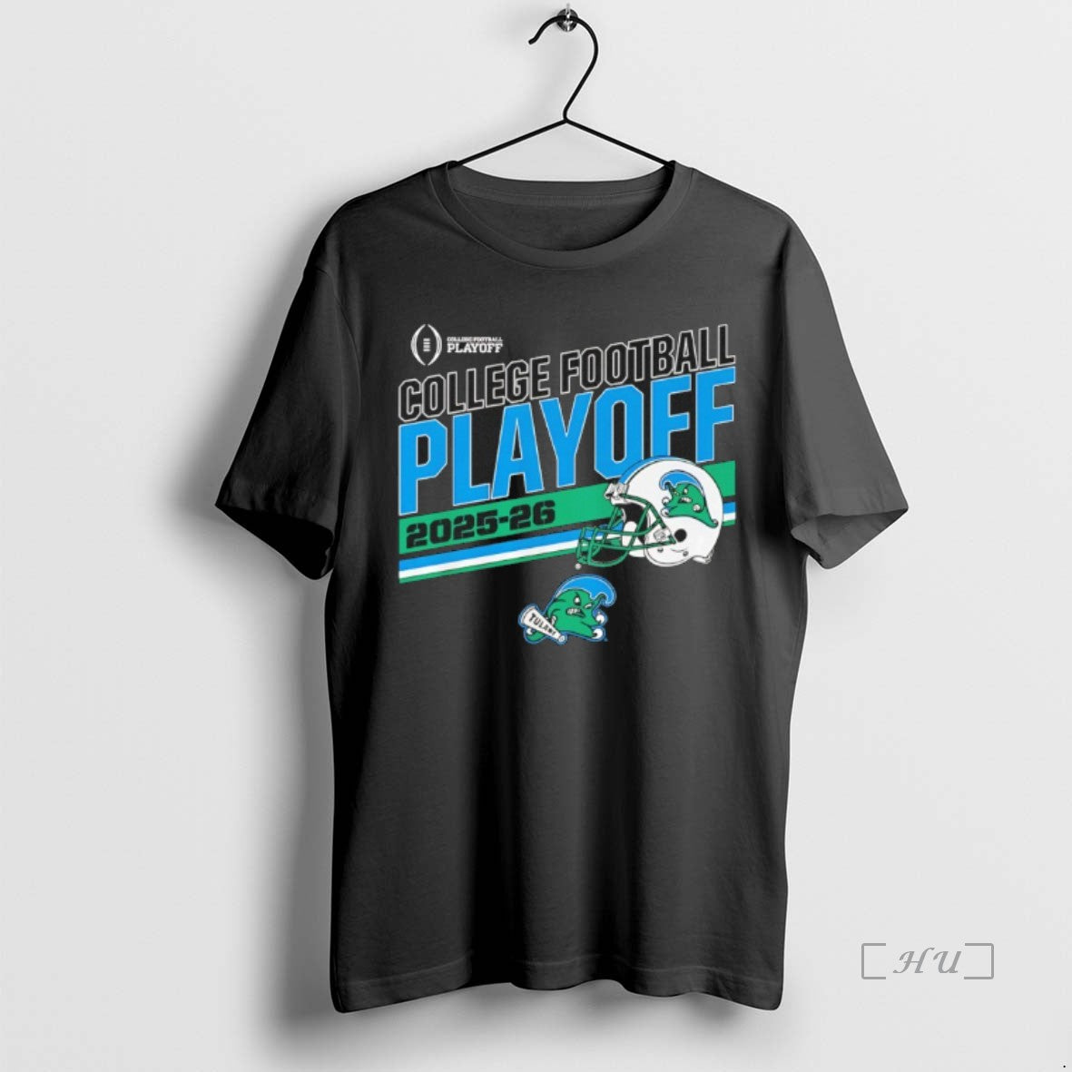 Officials Tulane Green Wave 2025 2026 College Football Playoff Helmet T-Shirts, Hoodie, Sweatshirt | HypeCrazeTee.com