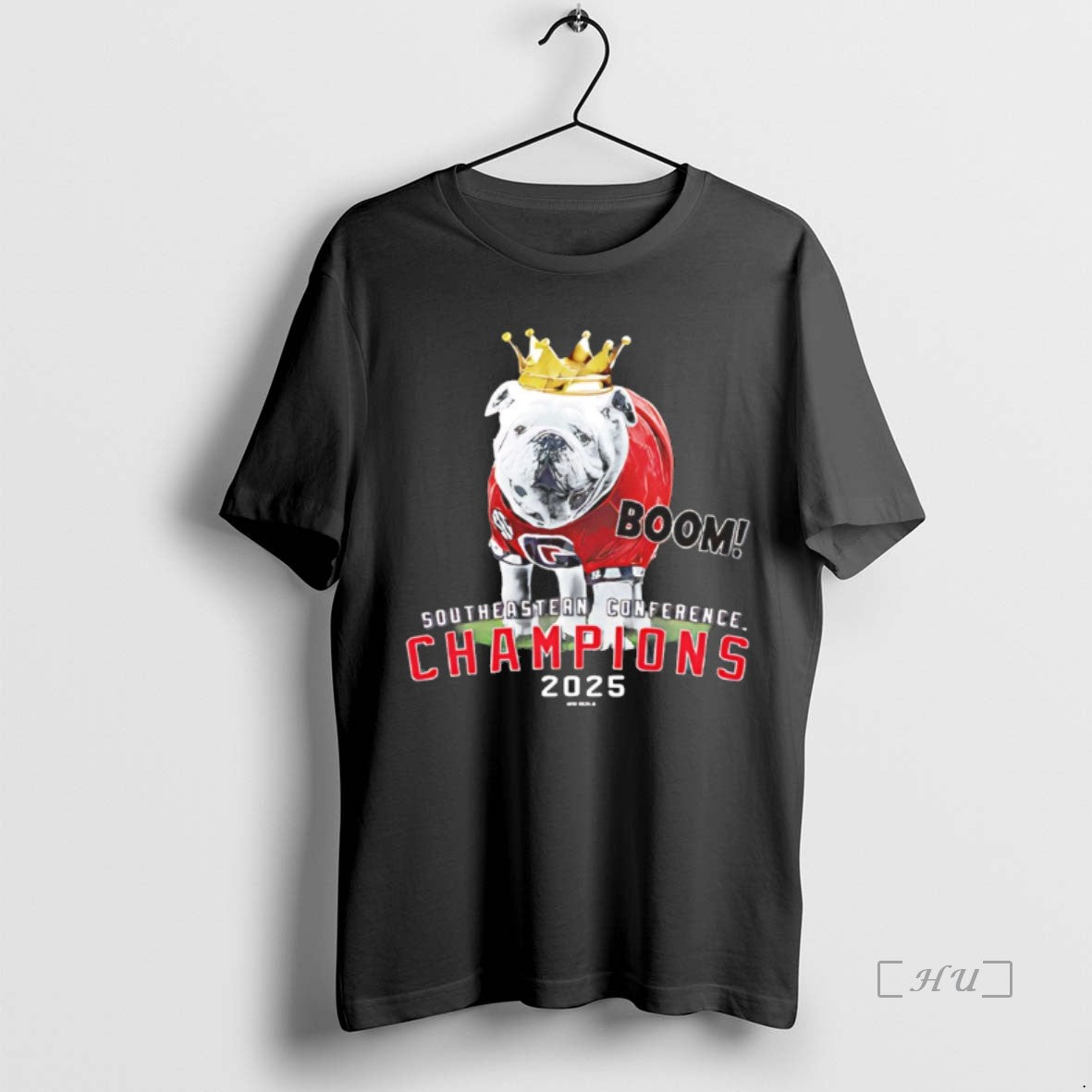 Officials Uga 2025 Sec Champions Mascot Crown T-Shirts, Hoodie, Sweatshirt | HypeCrazeTee.com