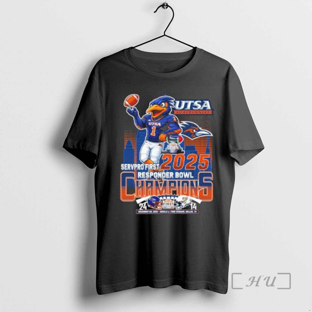 Officials Utsa Roadrunners Mascot 2025 Responder Bowl Champions T-Shirts, Hoodie, Sweatshirt | HypeCrazeTee.com