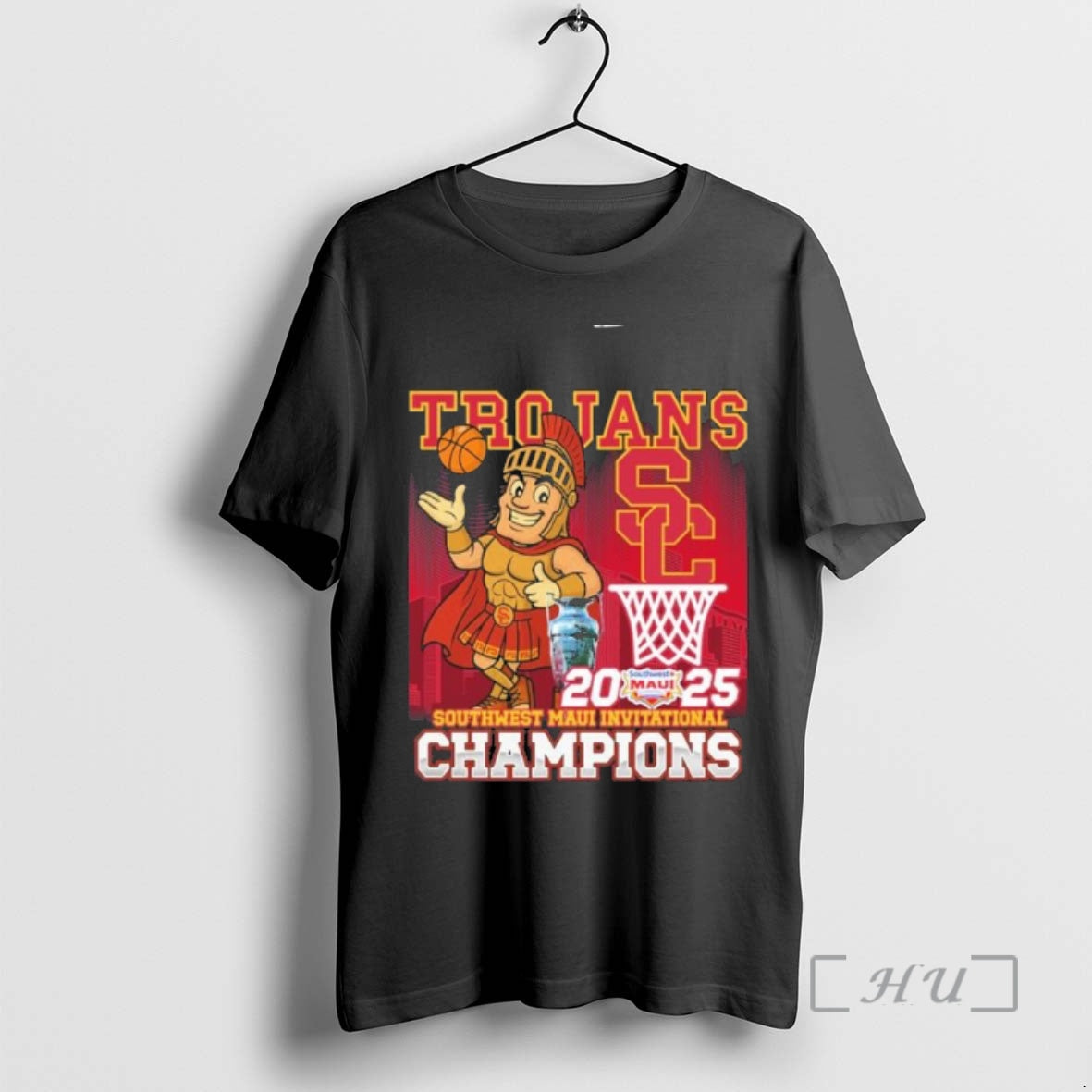 Officials Usc Trojans Mascot Maui Invitational Champions 2025 T-Shirts, Hoodie, Sweatshirt | HypeCrazeTee.com