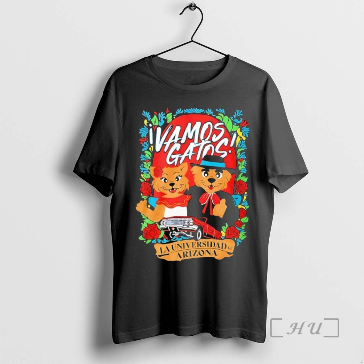 Officials Vamos Gatos La Universidad De Arizona T-Shirts, Hoodie, Sweatshirt | HypeCrazeTee.com