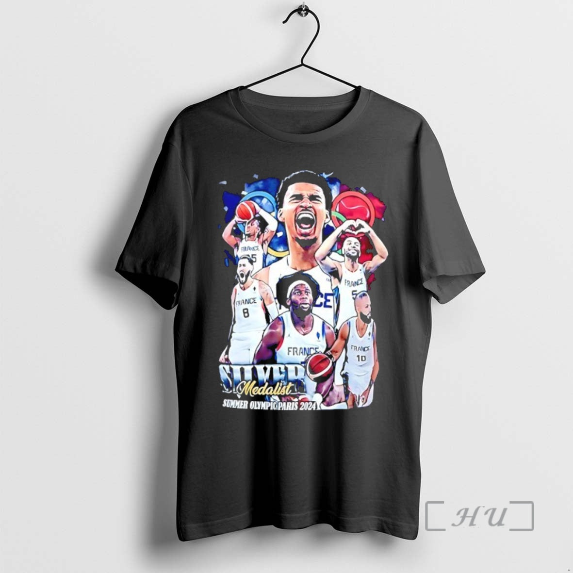 Officials Victor Wembanyama Silver Medalist Summer Olympic Paris 2024 T-Shirts, Hoodie, Sweatshirt | HypeCrazeTee.com