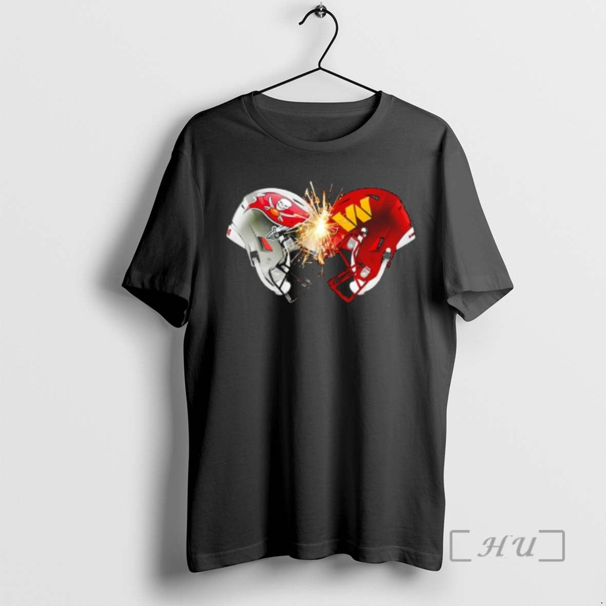 Officials Washington Commanders And Tampa Bay Buccaneers Face Off Helmet T-Shirts, Hoodie, Sweatshirt | HypeCrazeTee.com