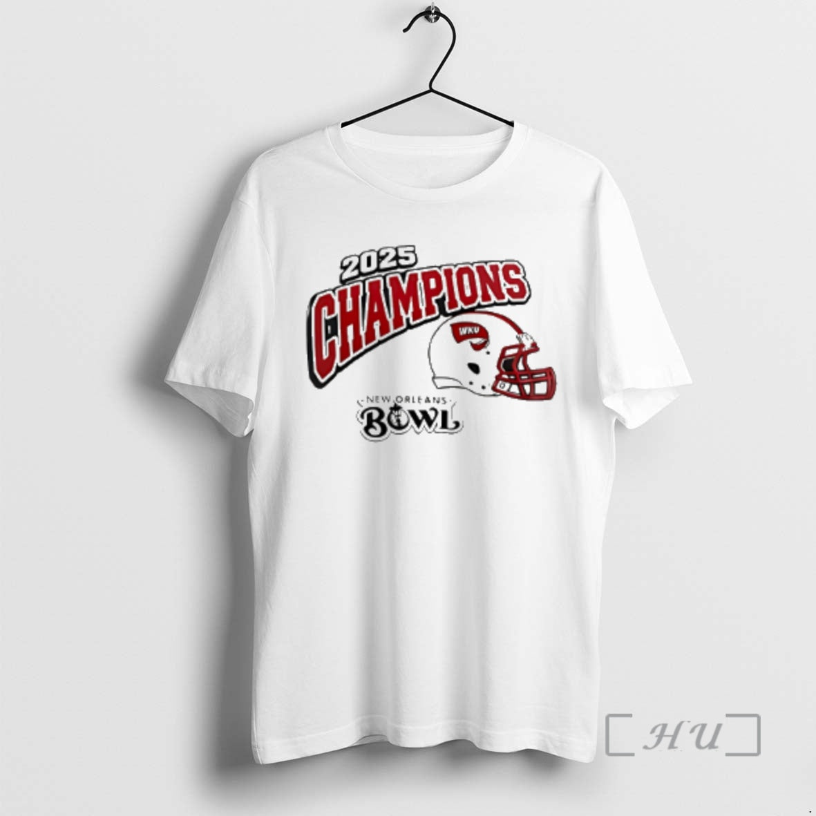 Officials Western Kentucky Hilltoppers New Orleans Bowl 2025 Champions Helmet T-Shirts, Hoodie, Sweatshirt | HypeCrazeTee.com