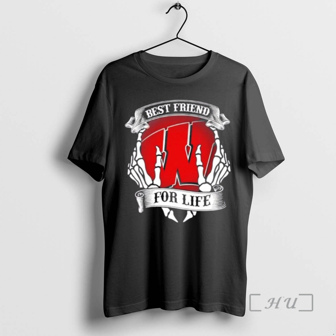 Officials Wisconsin Badgers Best Friend For Life Hands Bones T-Shirts, Hoodie, Sweatshirt | HypeCrazeTee.com