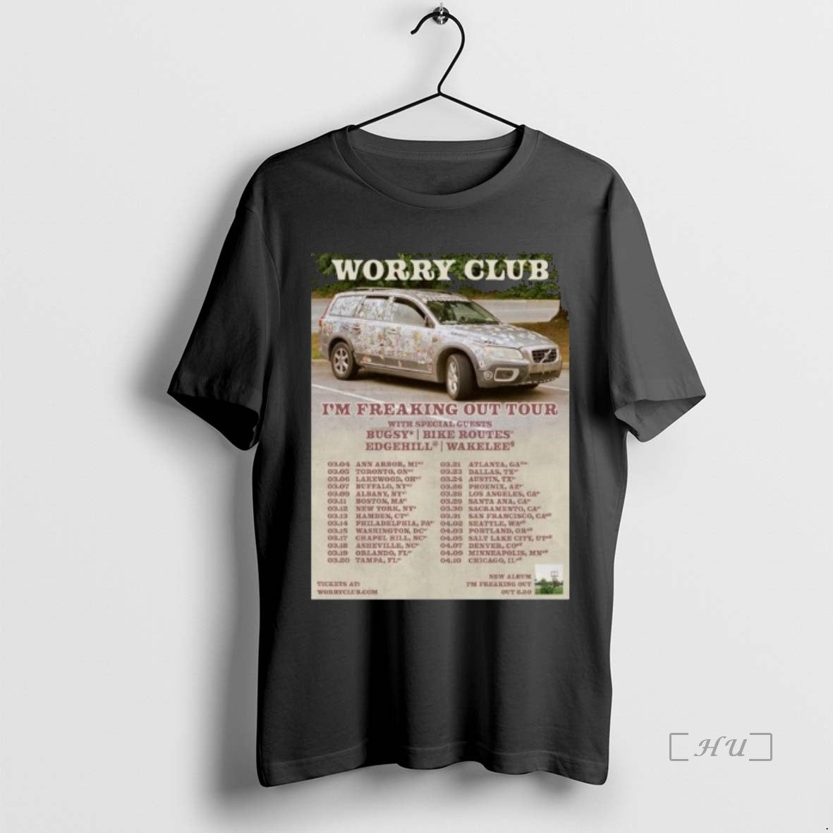 Officials Worry Club Im Freaking Out Tour 2026 Long Sleve T-Shirts, Hoodie, Sweatshirt | HypeCrazeTee.com