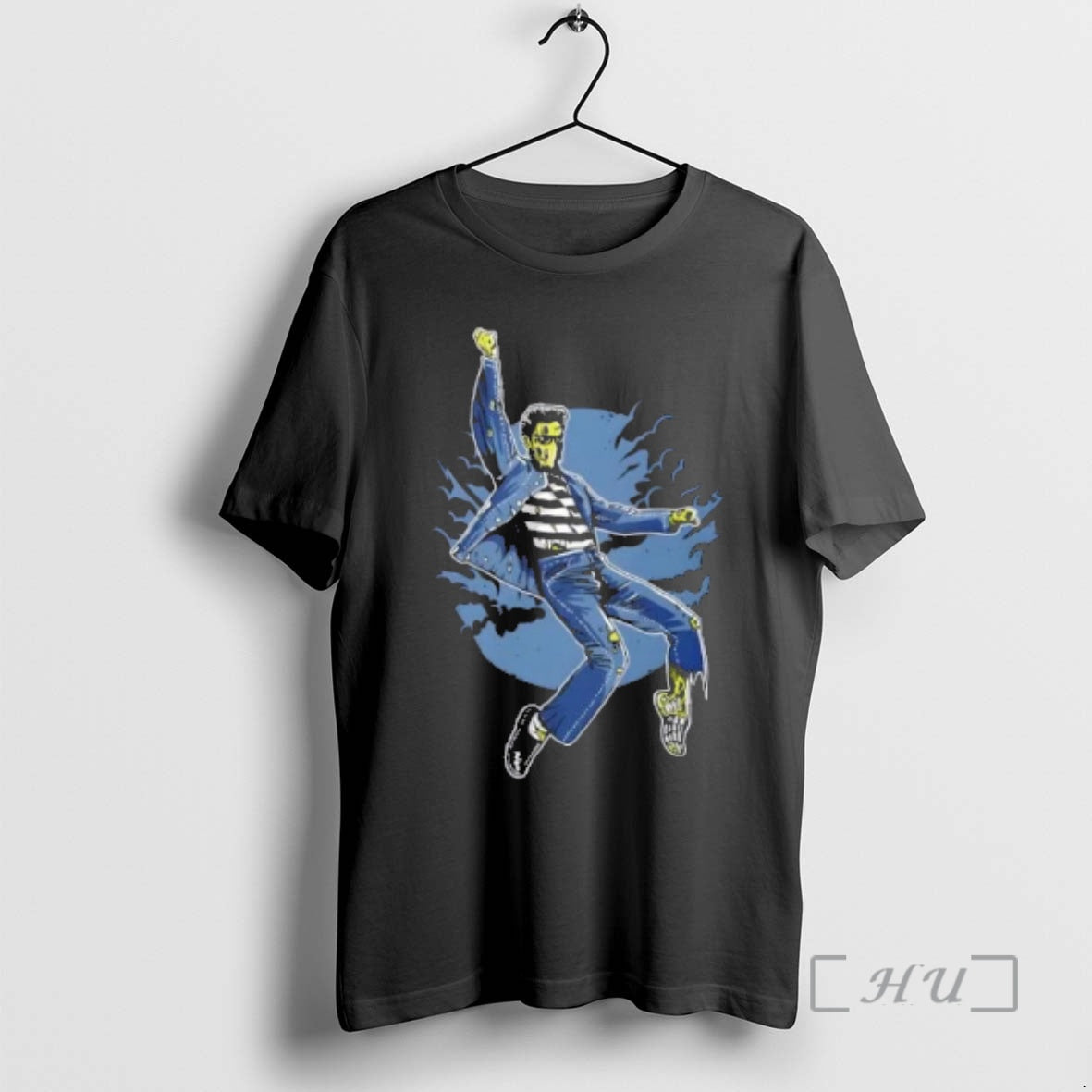 Officials Zombie King Jumpsuit Undead Rock And Roll T-Shirts, Hoodie, Sweatshirt | HypeCrazeTee.com