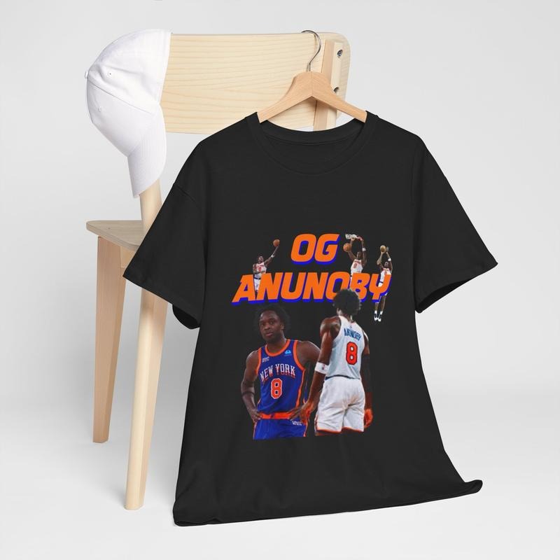 Og Anunoby New York Unisex Heavy Cotton T-Shirt, Gift For Fan Hoodie, Sweatshirt | HypeCrazeTee.com