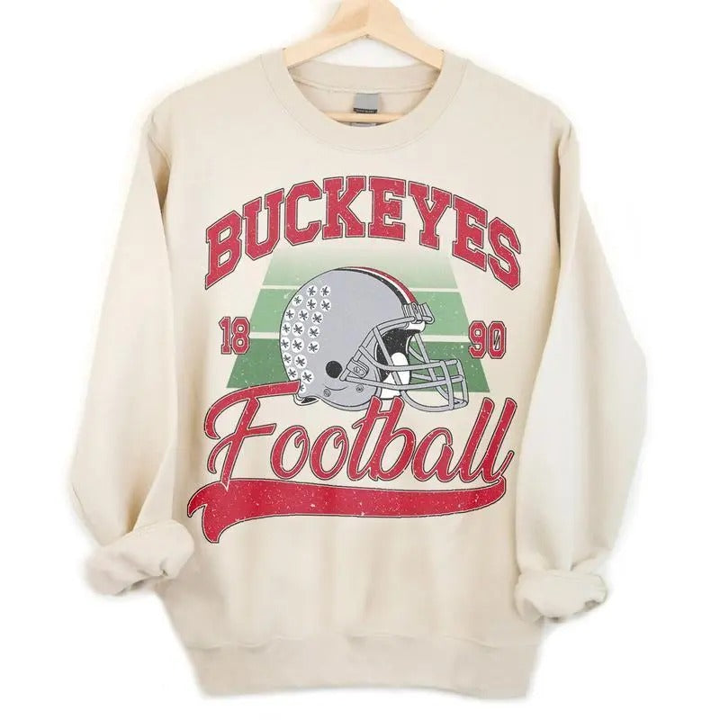 Ohio State Vintage Football Sweatshirt Ohio State University Unisex Football Sweatshirt T-Shirts, Hoodie | HypeCrazeTee.com