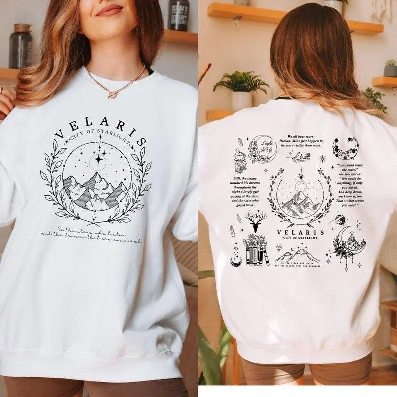 OlIivanders Wand Shop Sweatshirt iVelaris sweatshirt, Sarah J Maas Acotar sweatshirt, City of Starlight Sweater, SJM...