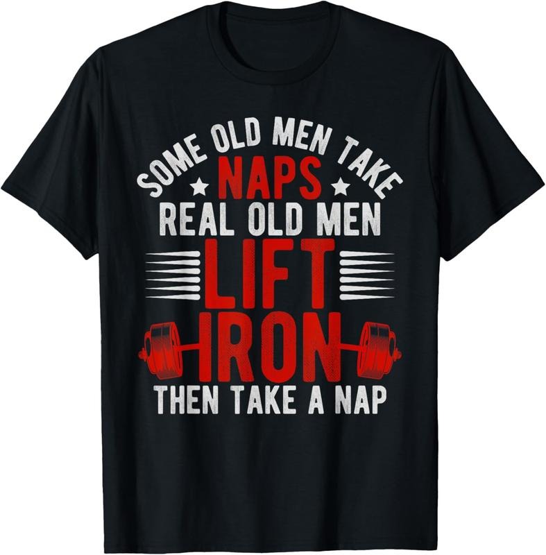 Old Men Gag Workout Gym Fitness Exercise Weightlifting Dad T-Shirt Hoodie, Sweatshirt | HypeCrazeTee.com