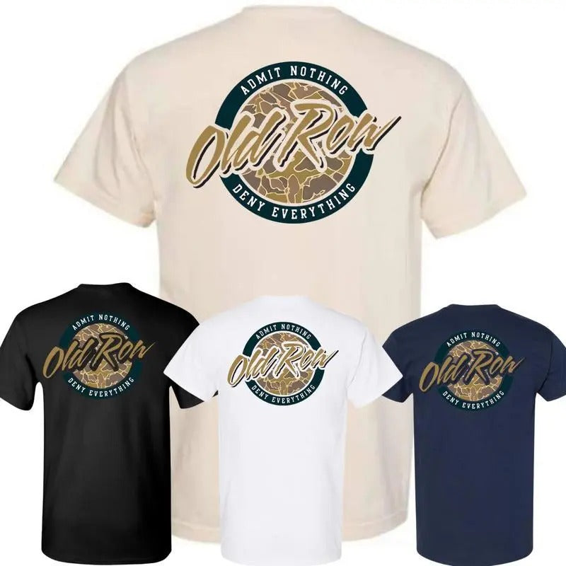 Old Row 80s Camo Circle Pocket T-shirt Retro Casual Top Hoodie, Sweatshirt | HypeCrazeTee.com