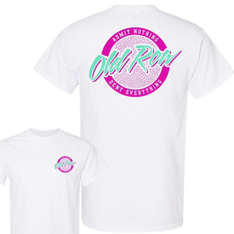 Old Row Circle Logo Double Sided Graphic T-Shirt, Full Color T-Shirt, For Men, For Women Hoodie, Sweatshirt