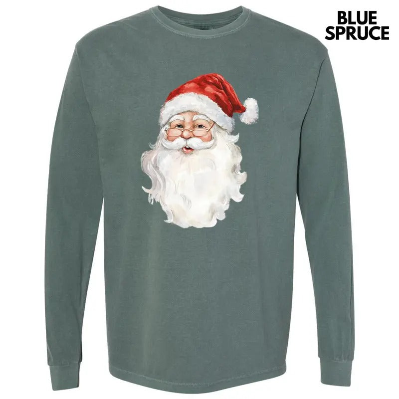 Old Saint Nick Long Sleeve Comfort Colors T-Shirt 'NLB' Hoodie, Sweatshirt | HypeCrazeTee.com