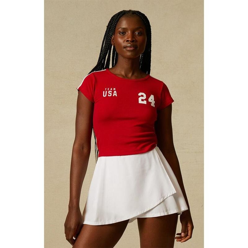 Olympics Women's Team USA 24 Slim Fit T-Shirt Hoodie, Sweatshirt | HypeCrazeTee.com