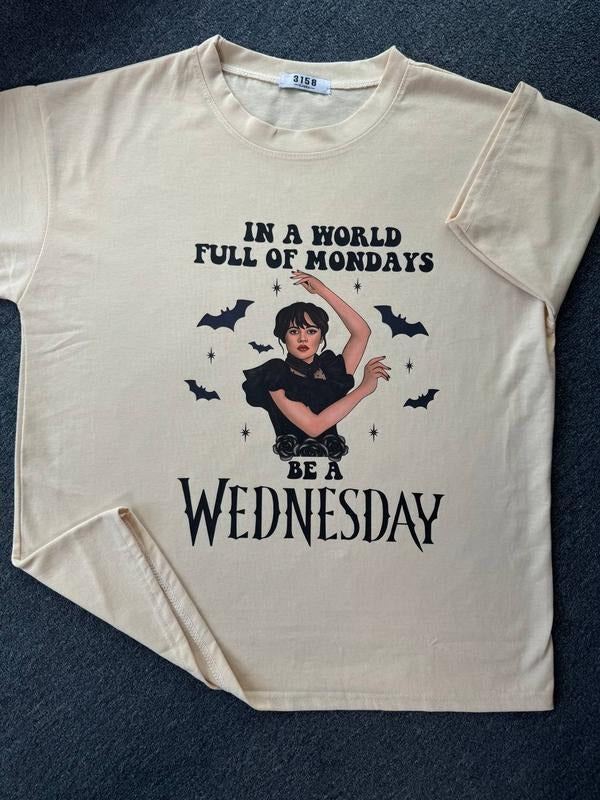On Wednesdays We Wear Black  Shirt, Goth Apparel, Spooky Season Shirt, Funny Saying Shirt, Gift for Bestie, Alternative...