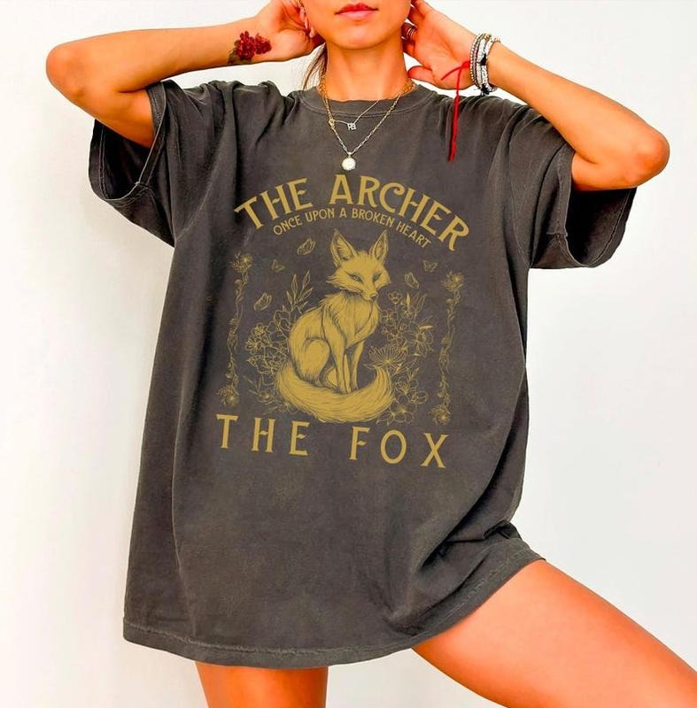 Once Upon a Broken Heart Shirt, Vintage Fox Shirt, The Archer And The Fox , Evangeline The Ballad of Never After Caraval...