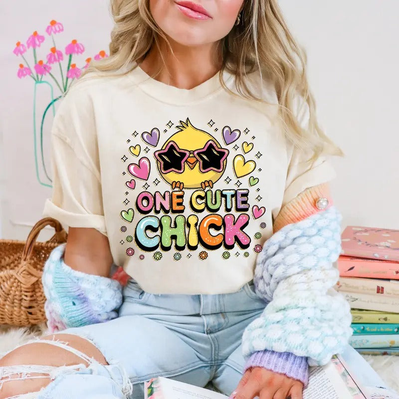 One Cute Chick DTF Transfers - THIS IS NOT A SHIRT Hoodie, Sweatshirt | HypeCrazeTee.com