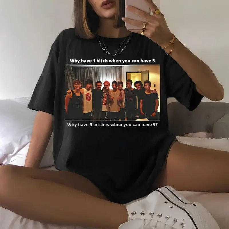 One Direction x 5 Seconds of Summer Shirt, 5SOS Shirt, 5SOS Starry Night Shirt, 5SOS Merch, 5 Seconds Of Summer Fan Shirt...