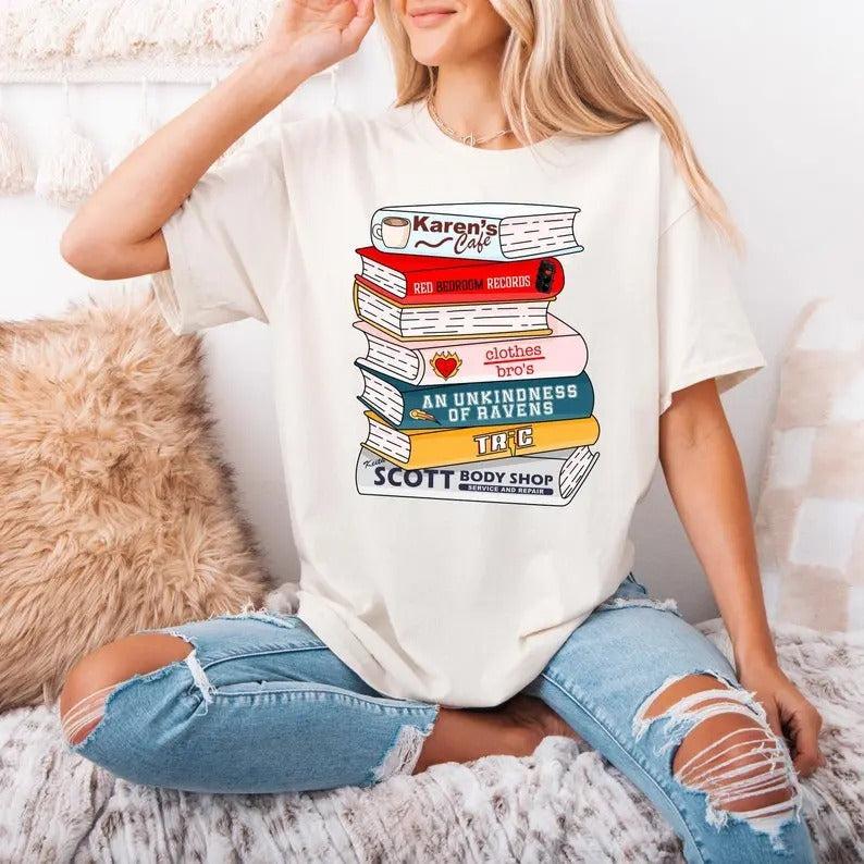 One Tree Hill Bookstack Shirt | Tree Hill North Carolina | Tree Hill Ravens | Tree Hill Shirt | One Tree Hill Merch | One...
