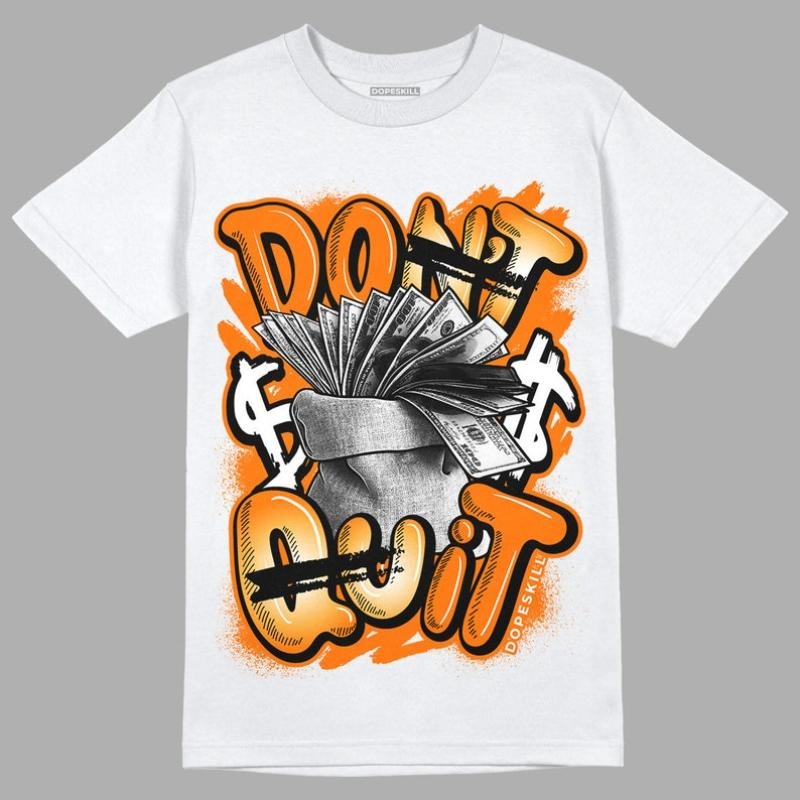 Orange Unisex Shirt Don't Quit Graphic Hoodie, Sweatshirt | HypeCrazeTee.com