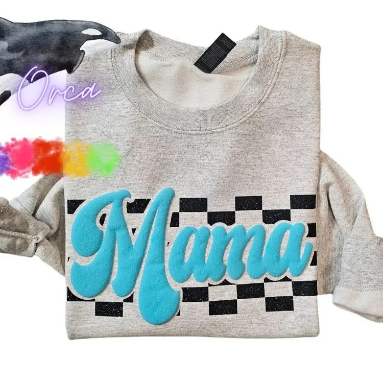 Orca ~ Custom Sweatshirts with Puff & Glitter ~ Unisex ~ Small - 4XL T-Shirts, Hoodie | HypeCrazeTee.com