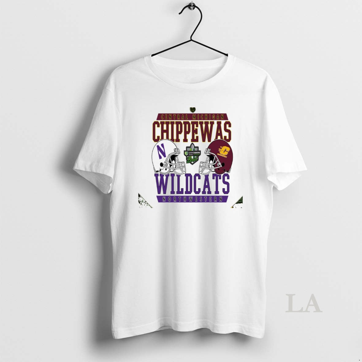 Original 2025 Gameabove Sports Bowl Northwestern Wildcats Vs Central Michigan Chippewas Central Michigan H2h T-Shirts,...