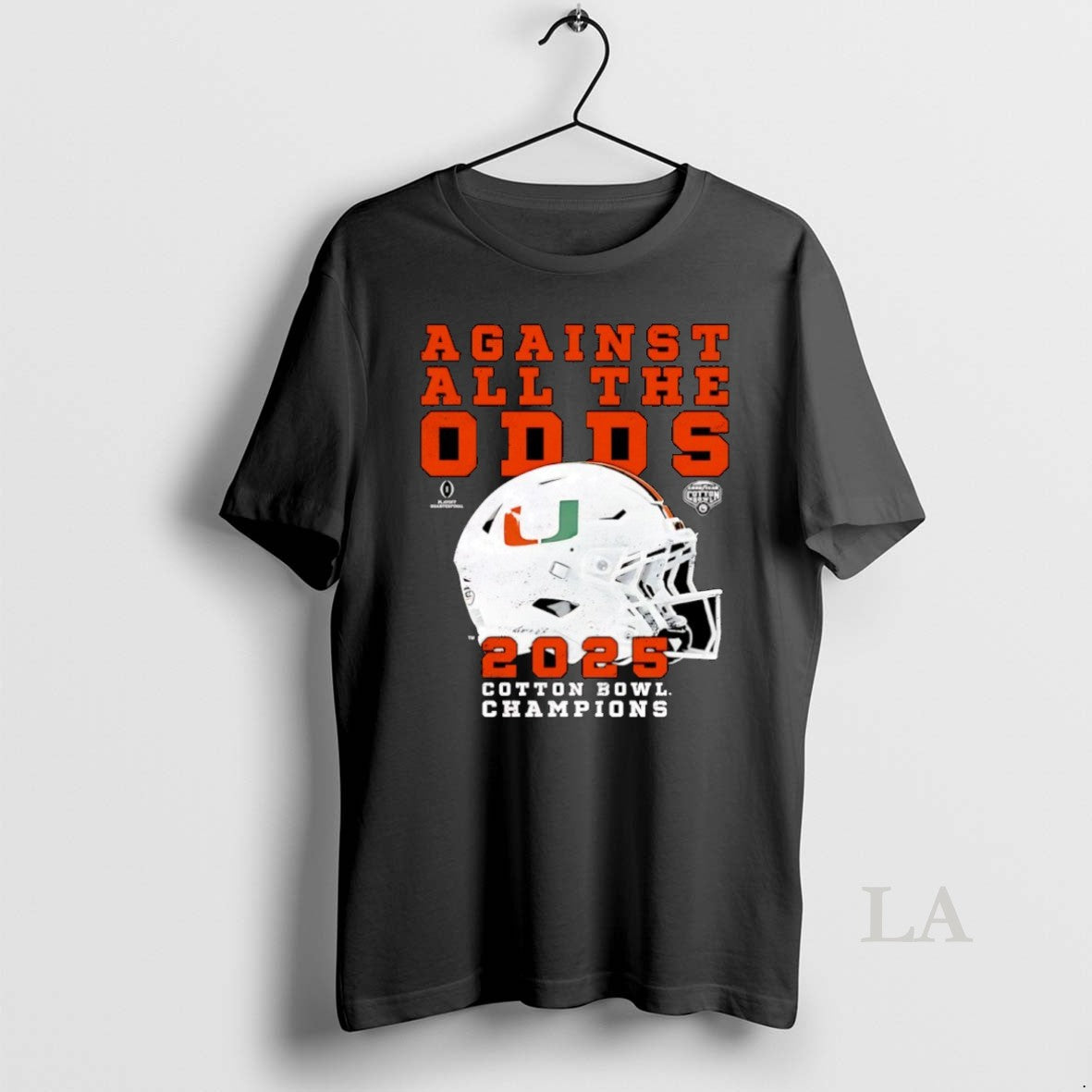 Original Against All The Odds Miami Hurricanes Cotton Bowl Champions Helmet T-Shirts, Hoodie, Sweatshirt | HypeCrazeTee.com