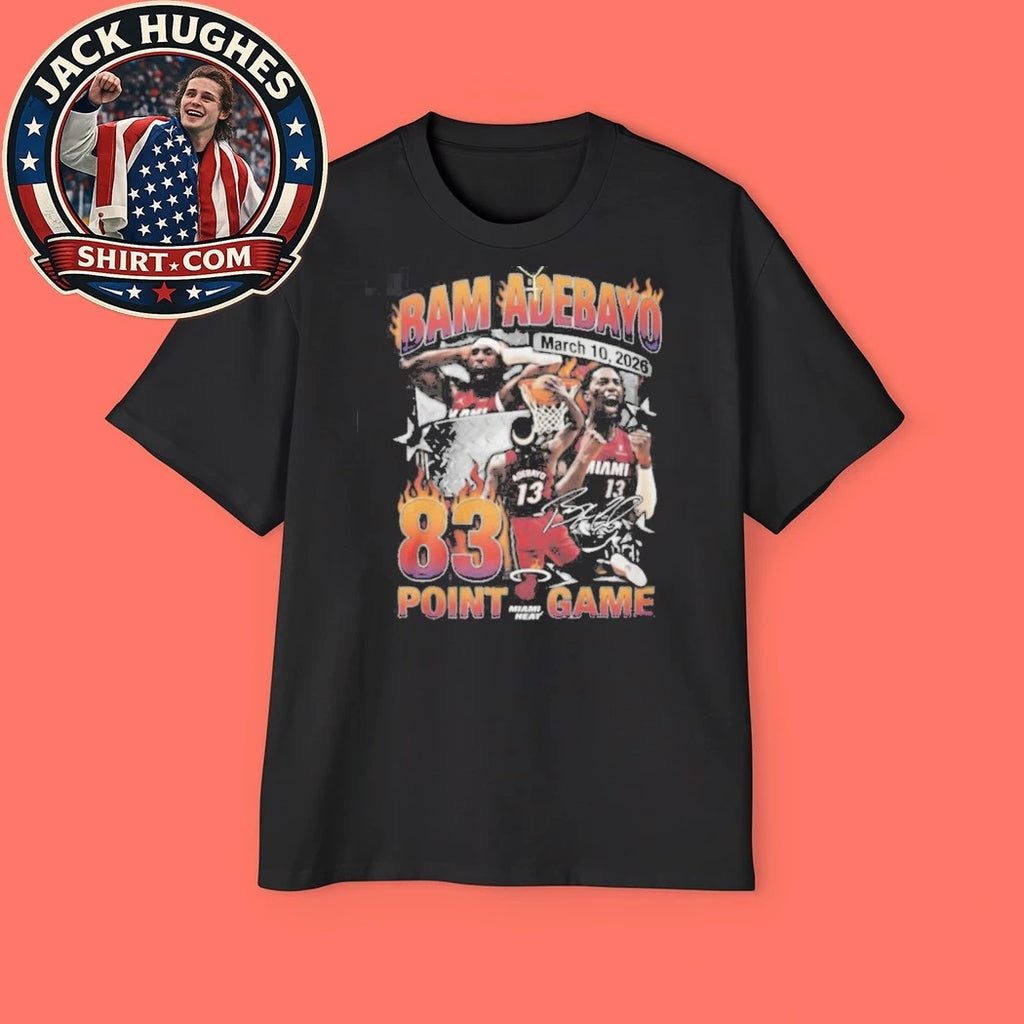 Original Bam Adebayo Miami Heat 83 Point Game Career Milestone Shirt