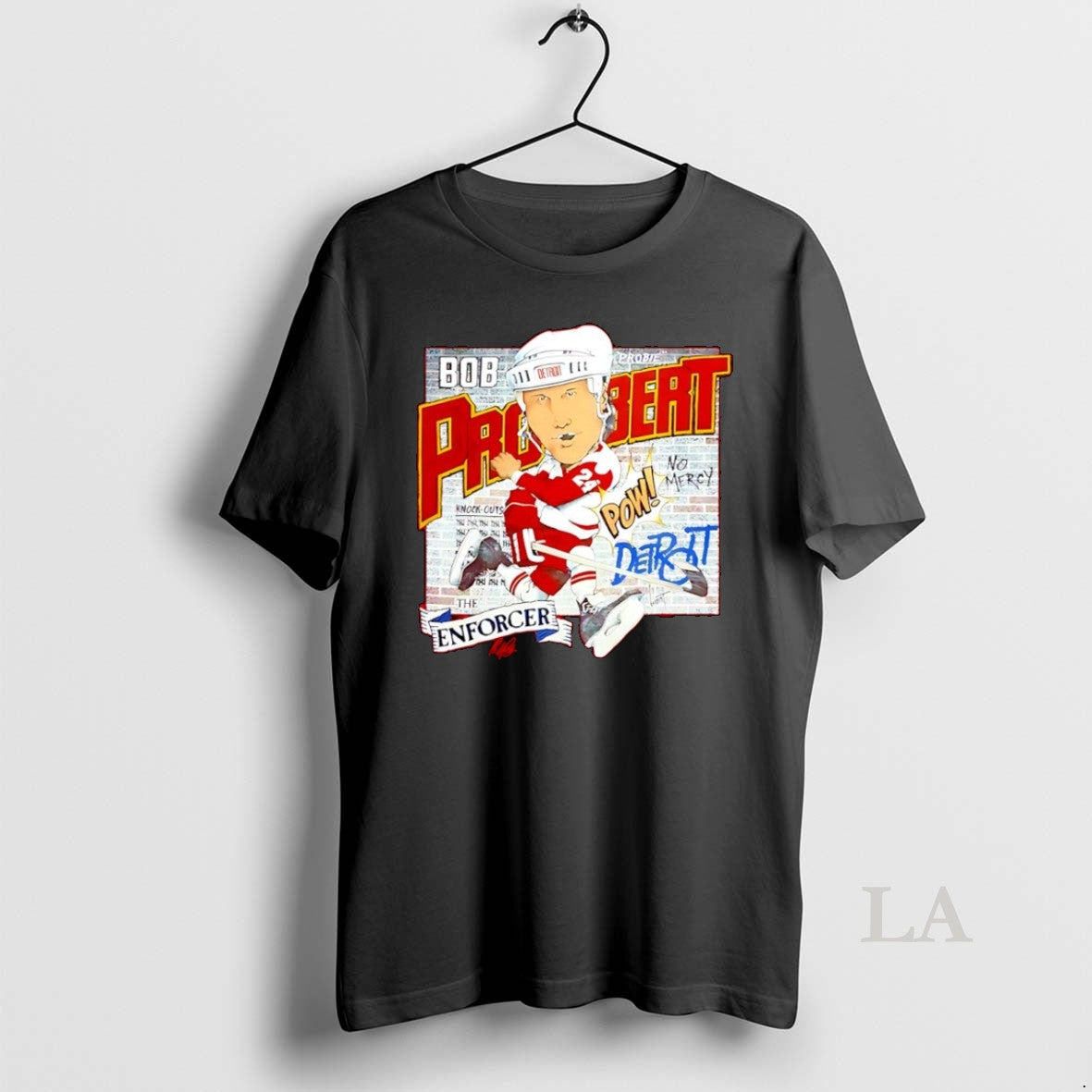 Original Bob Probert Detroit Red Wings Hockey Caricature T-Shirts, Hoodie, Sweatshirt | HypeCrazeTee.com