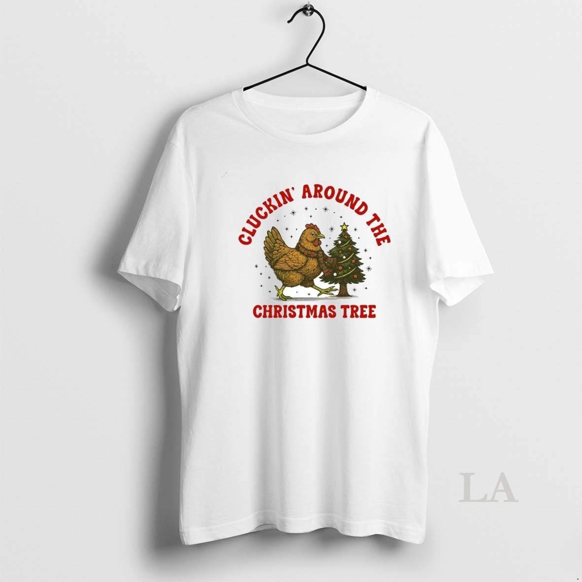 Original Chicken Cluckin Around The Christmas Tree T-Shirts, Hoodie, Sweatshirt | HypeCrazeTee.com