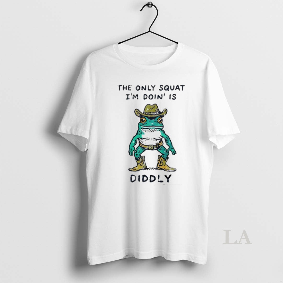 Original Cowboy Frog The Only Squat Im Doing Is Diddly Meme T-Shirts, Hoodie, Sweatshirt | HypeCrazeTee.com