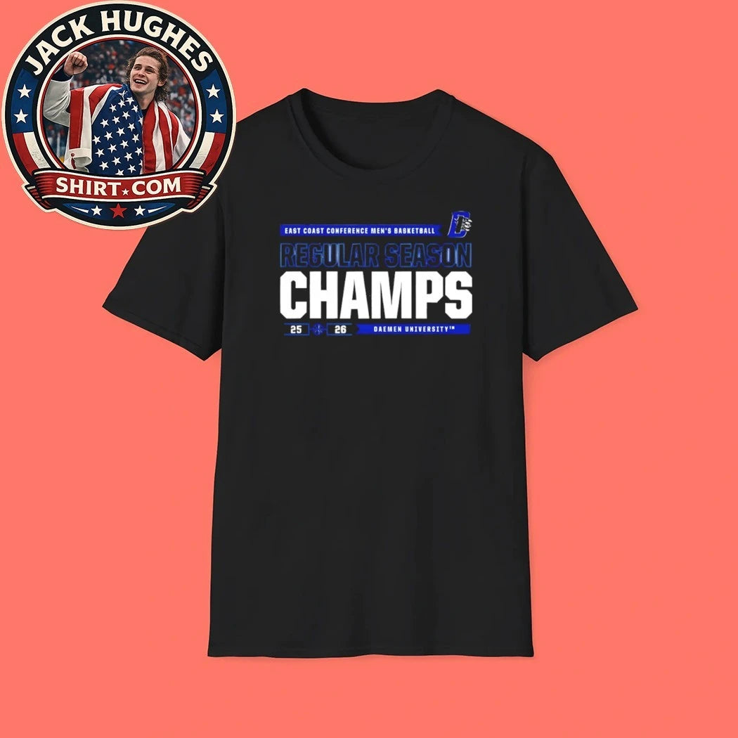 Original Daemen University Ecc Mens Basketball 2026 Regular Season Champs Shirt