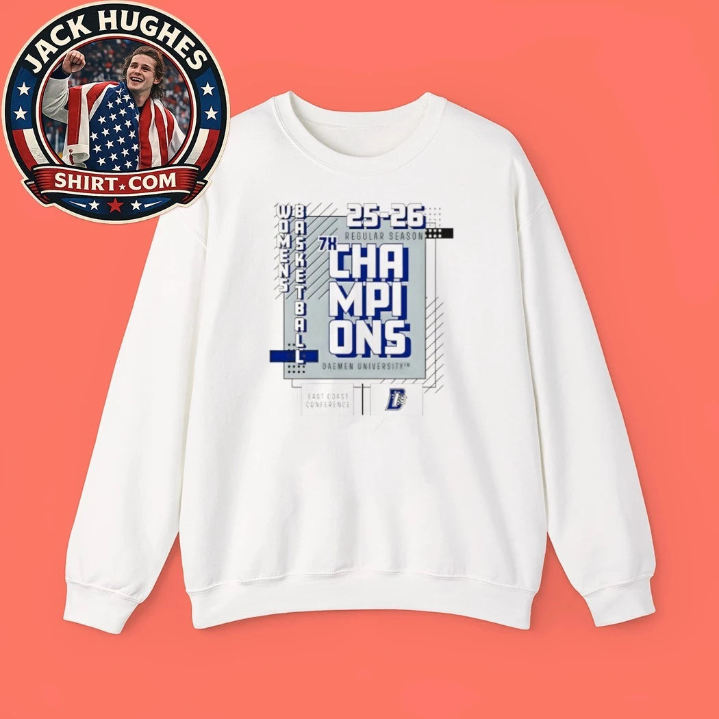Original Daemen University Womens Basketball 25 26 Regular Season Champions Shirt