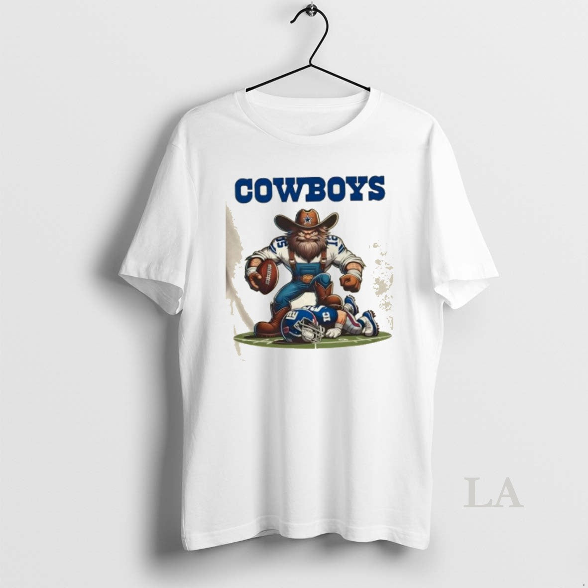 Original Dallas Cowboys Win New York Giants Lose Football Mascots Battle