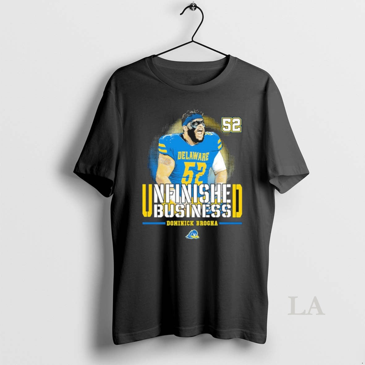 Original Delaware Fightin Blue Hens Ncaa Football Dom Brogna Unfinished Business T-Shirts, Hoodie, Sweatshirt