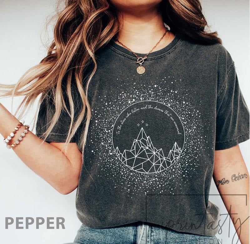 Original Design- SJM merch Gold print Velaris t-shirt, to the stars who listen shirt, SJM merch, A court of Thorns and...