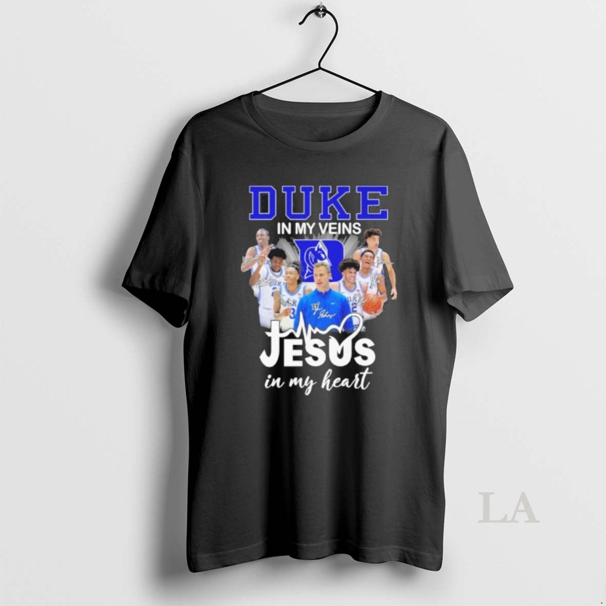 Original Duke Mens Basketball In My Veins Jesus In My Heart T-Shirts, Hoodie, Sweatshirt | HypeCrazeTee.com