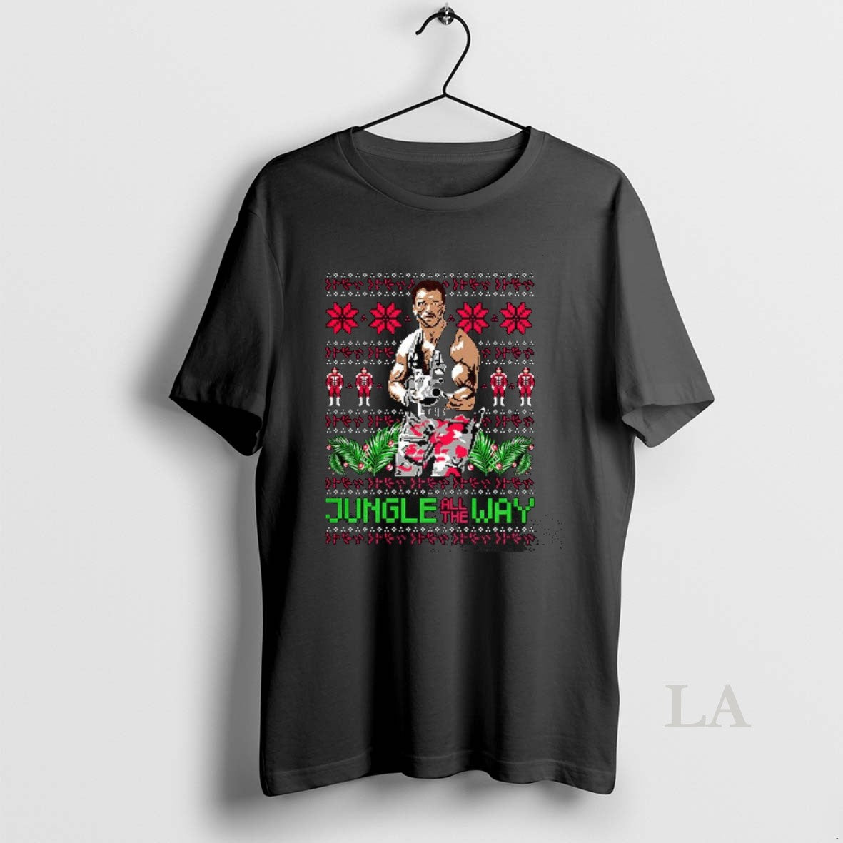 Original Dutch Predator Jungle All The Way Ugly Christmas T-Shirts, Hoodie, Sweatshirt | HypeCrazeTee.com