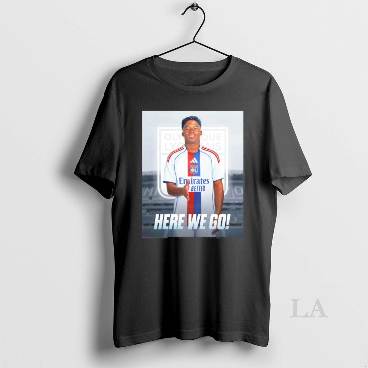 Original Endrick To Olympique Lyon Here We Go T-Shirts, Hoodie, Sweatshirt | HypeCrazeTee.com