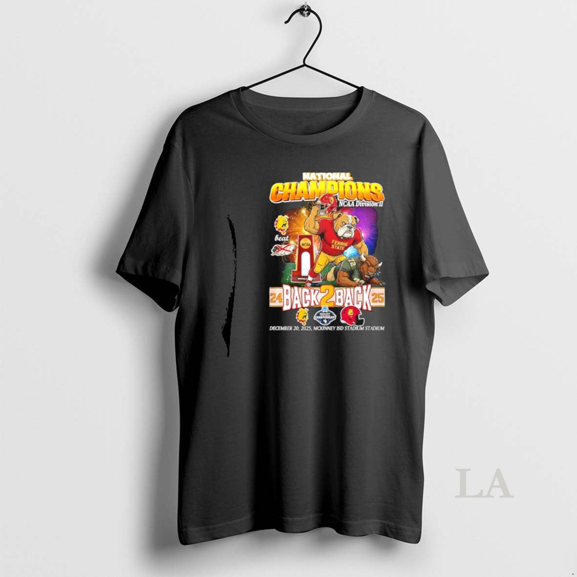 Original Ferris State Bulldogs Back To Back 24 25 National Champions Mascot T-Shirts, Hoodie, Sweatshirt | HypeCrazeTee.com