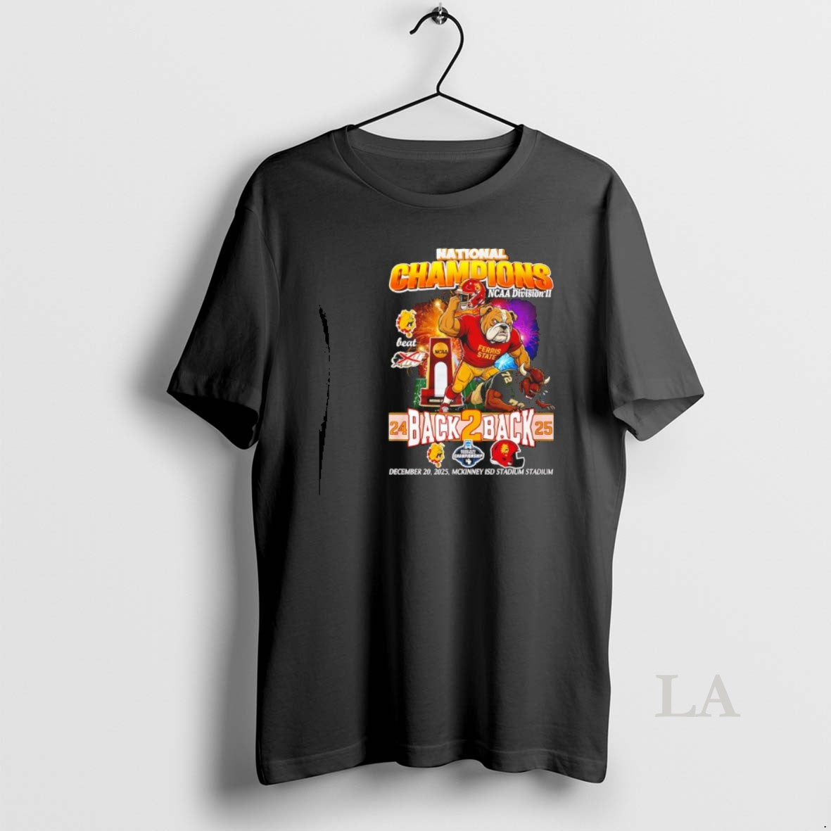 Original Ferris State Bulldogs Back 2 Back 24 25 National Champions Mascot T-Shirts, Hoodie, Sweatshirt | HypeCrazeTee.com