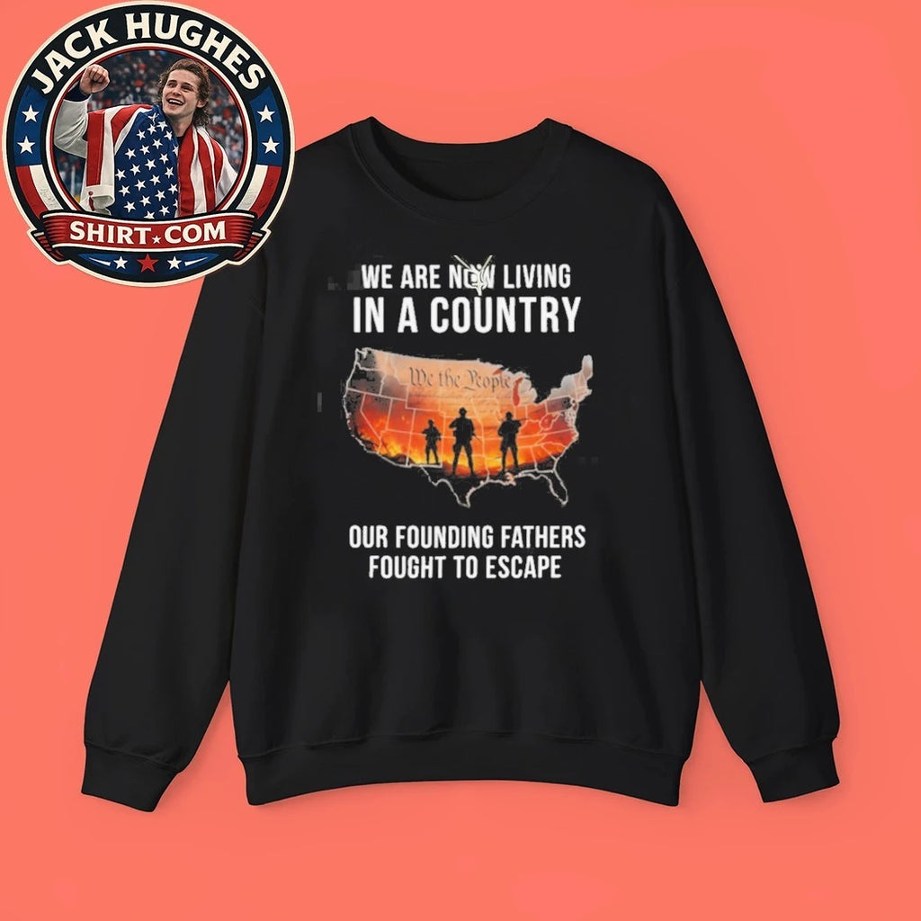Original Founding Fathers Fought To Escape Patriotic Us Map Shirt