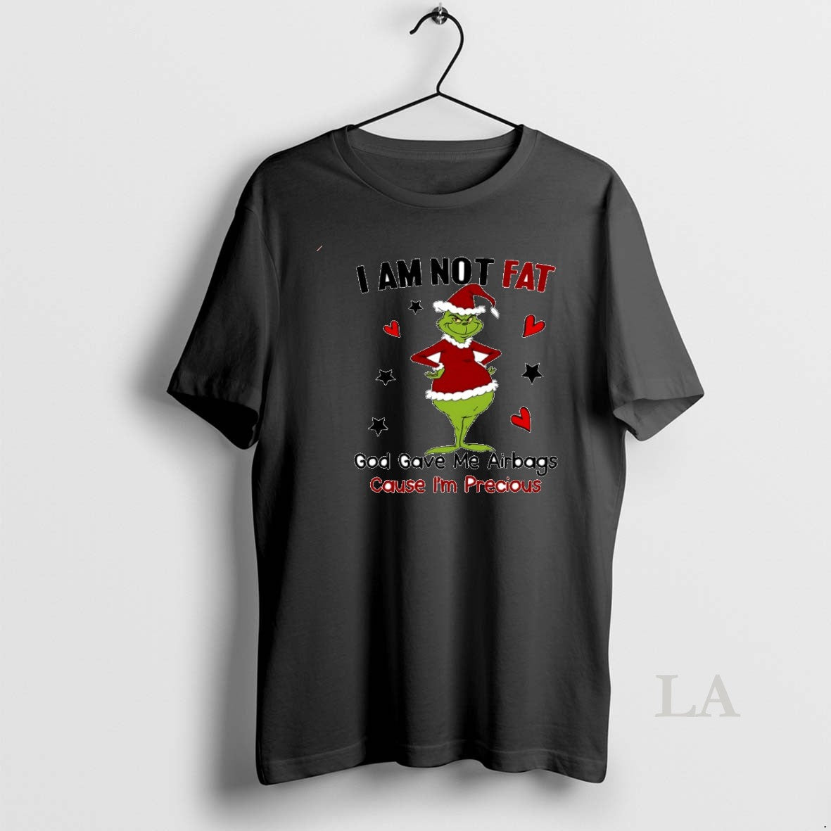 Original Grinch I Am Not Fat God Gave Me Airbags Cause Im Precious Circle T-Shirts, Hoodie, Sweatshirt | HypeCrazeTee.com