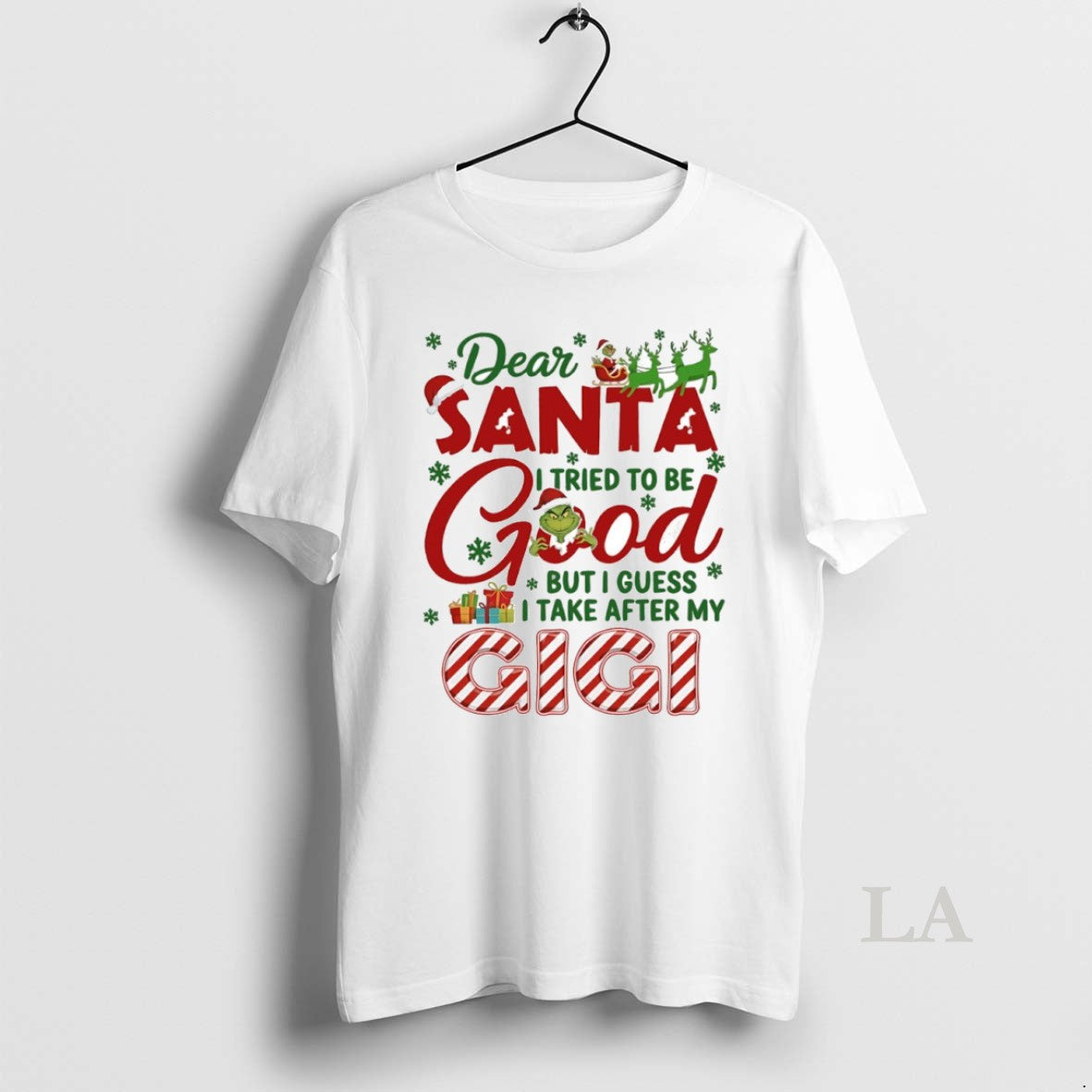 Original Grinch Dear Santa I Tried To Be Good But I Guess I Take After T-Shirts, Hoodie, Sweatshirt | HypeCrazeTee.com