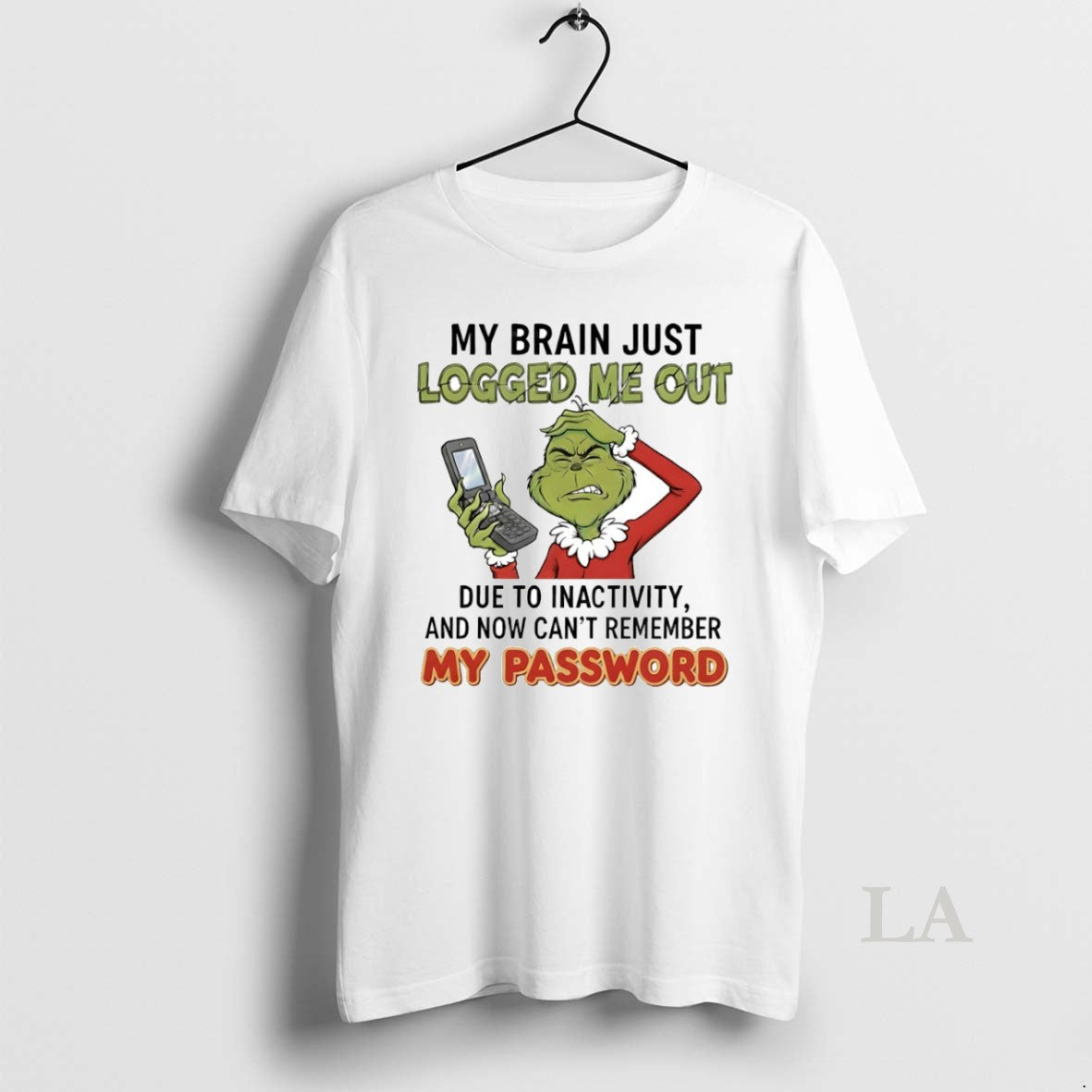 Original Grinch My Brain Just Logged Me Out Circle T-Shirts, Hoodie, Sweatshirt | HypeCrazeTee.com