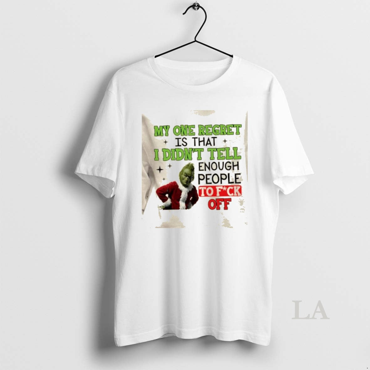 Original Grinch My One Regret Is That I Didnt Tell Enough People To Fuck Off T-Shirts, Hoodie, Sweatshirt | HypeCrazeTee.com