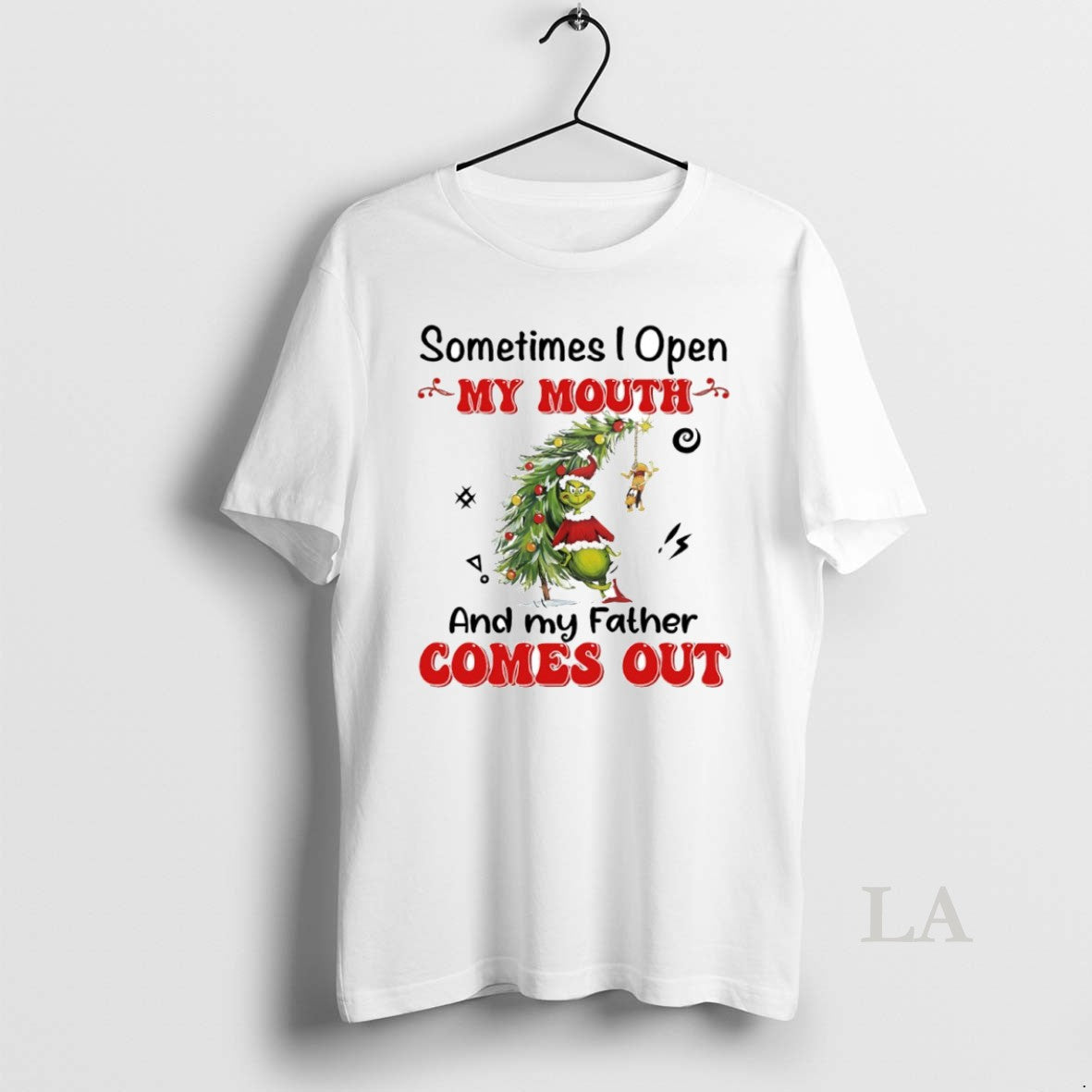 Original Grinch Sometimes I Open My Mouth And My Father Comes Out Circle T-Shirts, Hoodie, Sweatshirt | HypeCrazeTee.com