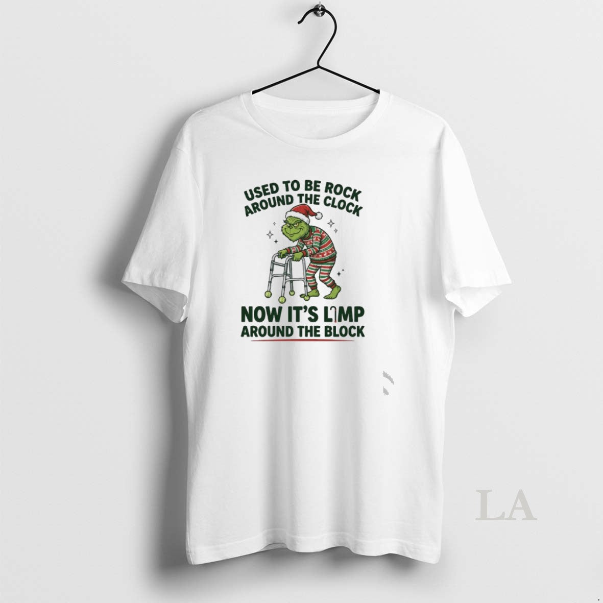 Original Grinch Used To Be Rock Around The Clock Now Its Limp Around The Block T-Shirts, Hoodie, Sweatshirt