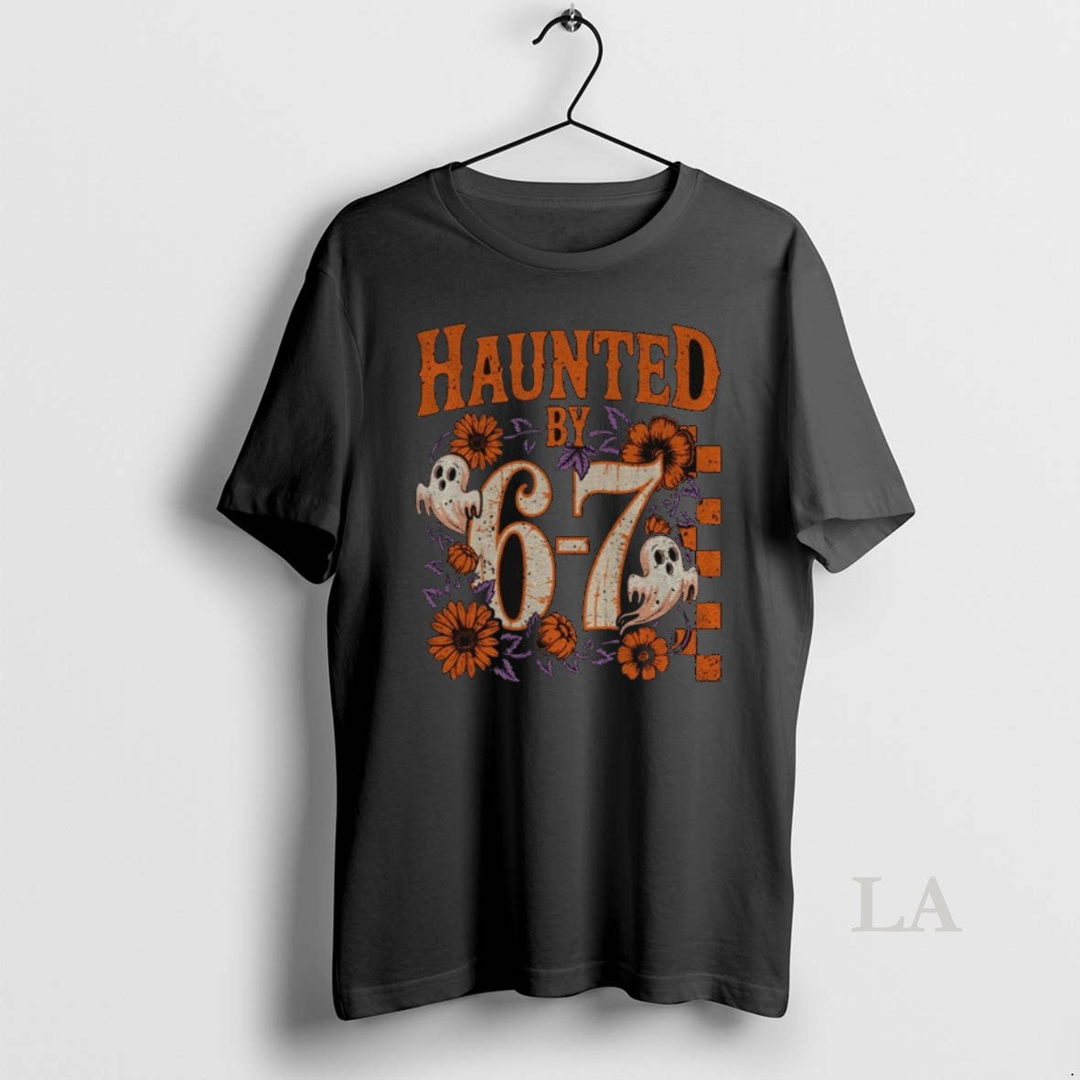Original Haunted By 6 7 Floral Ghost Halloween